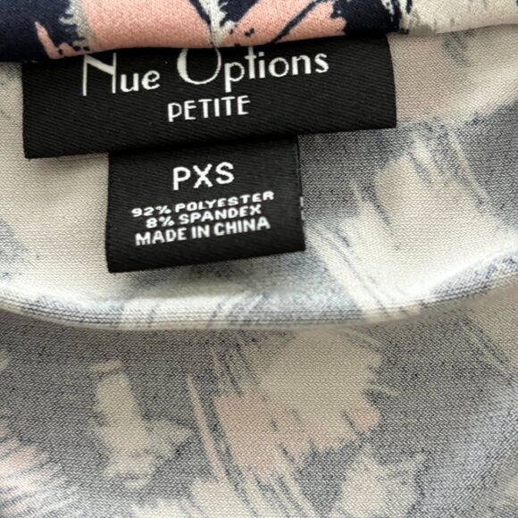 NU Options Tank with Cowl Neck Black/Pink/White Size XS-P EUC - Picture 6 of 6